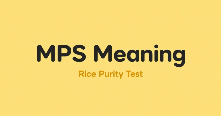mps meaning in rice purity test